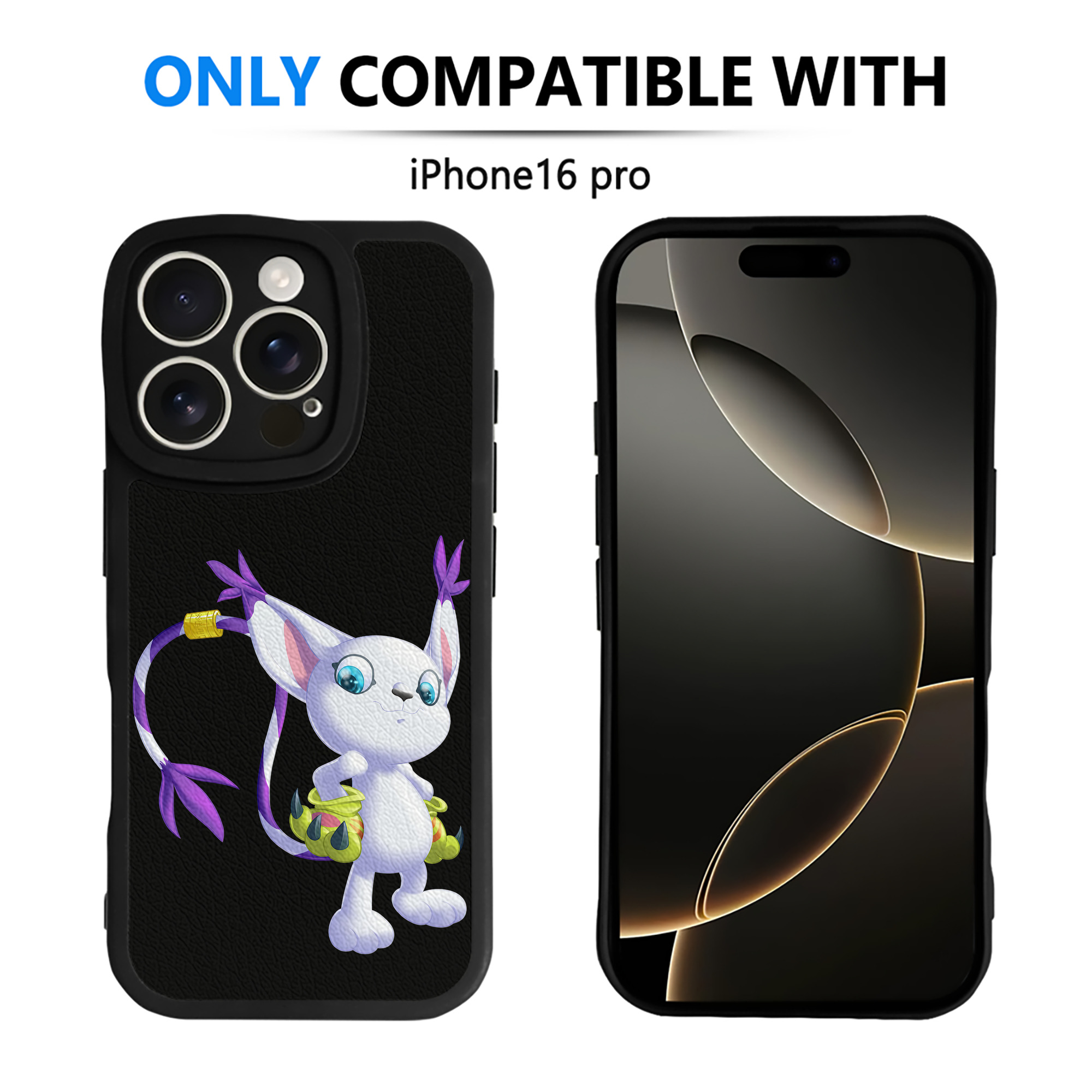 （画像用） Digimon デジタルモンスター/デジモン 【iPhone 16シリーズ対応】シリコンスマホケース（レザー調） 材質：シリコン